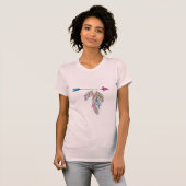 Boho Feathers T-Shirt (Voorkant volledig)