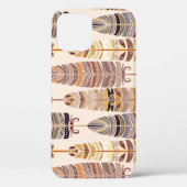 Boho Feathers: Tribaal Naadloos Patroon Case-Mate iPhone Case (Achterkant)