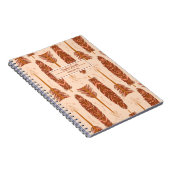 Boho Feathers Tribale Naam en Onderwerp Notitieboek (Rechterzijde)