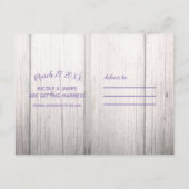 Boho Feathers Wreath & String Lights Save the Date Aankondigingskaart (Achterkant)