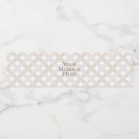 Boho-feest waterflesstickers waterfles etiket (Enkel label)