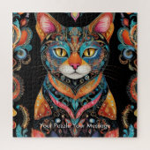 Boho Feline Mandala Legpuzzel (Verticaal)