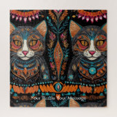 Boho Feline Mandala Legpuzzel (Verticaal)