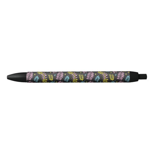 Boho Ferns-Bold Zwarte Inkt Pen (Voorkant)