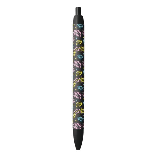 Boho Ferns-Bold Zwarte Inkt Pen (Voorkant Verticaal)
