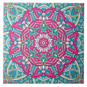 Boho Festive Mandala Tegeltje