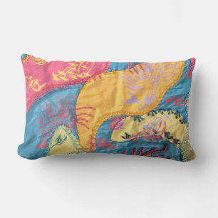 Boho Fibre Art Patchwork Quilt Kussen