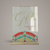 Boho Fiesta Baby shower Gifts Sign Poster