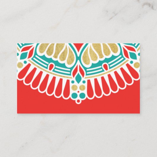 Boho Fiesta Boeken voor de Kaart van de Baby (Achterkant)