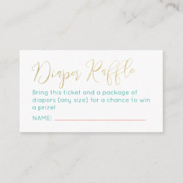 Boho Fiesta Diaper Raffle Ticket Enclosure Kaart