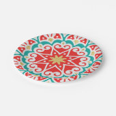 Boho Fiesta Geometric Papieren Bordje (Gekanteld)