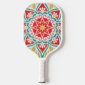 Boho Fiesta Medalion Custom Pickleball Paddle (Achterkant)