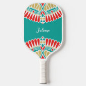 Boho Fiesta Medalion Custom Pickleball Paddle (Voorkant)