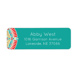 Boho Fiesta Return Address Label