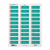 Boho Fiesta Return Address Label (Full Sheet)