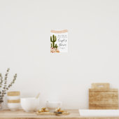 Boho Fiesta Taco'bout Love Couple Shower Welkom Poster (Keuken)