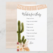 Boho Fiesta Taco'bout Love Wwish for Baby Kaart (Voorkant / Achterkant)