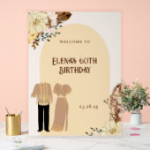 Boho Filipiniana Verjaardag Welkom Party Banner Acryl Bord (Huwelijk)