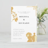 Boho Filippijnen zon bruiloft uitnodiging Filippij (Staand voorkant)