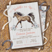 Boho Filly Horse Baby shower Kaart
