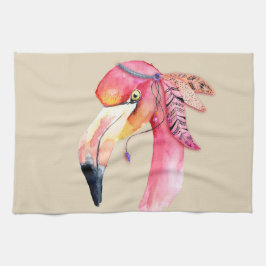 Boho Fiona Flamingo Keukendoek Theedoek