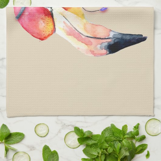 Boho Fiona Flamingo Kitchen Towel Theedoek (Gevouwen)
