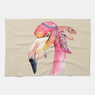 Boho Fiona Flamingo Kitchen Towel Theedoek