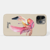 Boho Fiona Flamingo Persoonlijk Case-Mate iPhone Case (Achterkant (horizontaal))