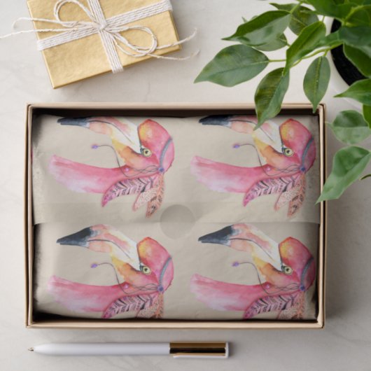 Boho Fiona Flamingo Tissue Paper Tissuepapier (Geschenk)