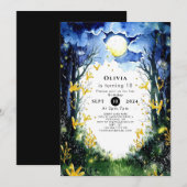 Boho Firefly Woodland Verjaardag Kaart (Voorkant / Achterkant)