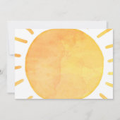 Boho first reis rond de foto van de eerste zondag kaart (Achterkant)