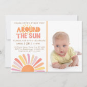 Boho first reis rond de foto van de eerste zondag kaart (Voorkant)