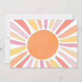 Boho first reis rond de foto van de eerste zondag kaart (Achterkant)