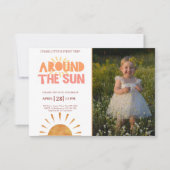 Boho first reis rond de foto van de eerste zondag kaart (Voorkant)