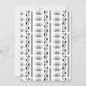 Boho First Trip omheen de Sun 1st Birthday Party Kaart (Achterkant)