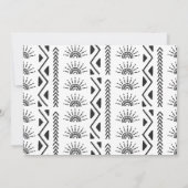 Boho First Trip omheen de Sun 1st Birthday Party Kaart (Achterkant)