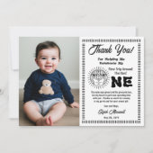 Boho First Trip omheen Sun Birthday Dank je Bedankkaart (Voorkant)