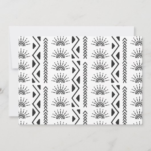 Boho First Trip omheen Sun Birthday Dank je Bedankkaart (Achterkant)