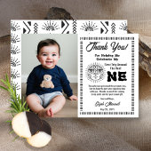 Boho First Trip omheen Sun Birthday Dank je Bedankkaart