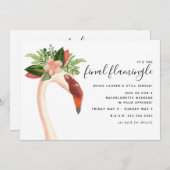 Boho Flamingo Bachelorette Weekend Kaart (Voorkant / Achterkant)