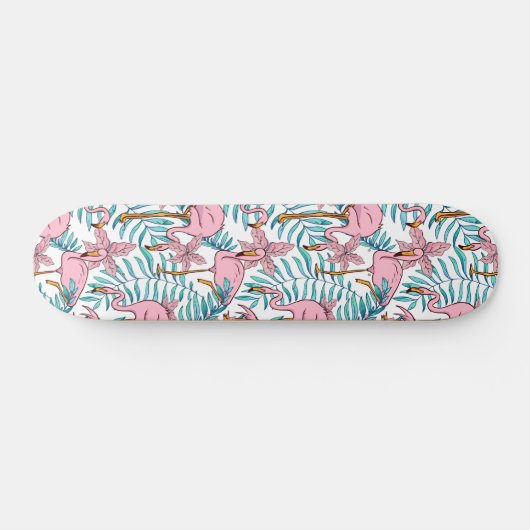 Boho Flamingo Persoonlijk Skateboard (Horizontaal)