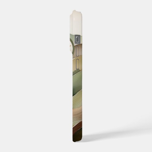 Boho Flat Landscape iPhone Case in Earthy Tone iPhone Hoesje (Linkerkant)