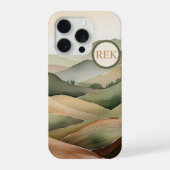 Boho Flat Landscape iPhone Case in Earthy Tone iPhone Hoesje (Achterkant)