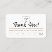 Boho-flessen | Bloemen | esthetisch | loyaliteits- Visitekaartje (Achterkant)