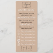 Boho-flessen | Bloemen | Menu Prijs en beleid (Achterkant)