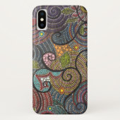 Boho Fling Swirls en Stippen Case-Mate iPhone Case (Achterkant)