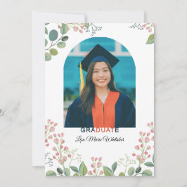 Boho Floral2 College Graduation Aankondiging