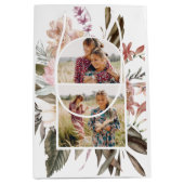  Boho Floral 2 Foto Medium Gift Bag Medium Cadeauzakje (Voorkant)
