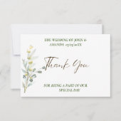 Boho Floral 3,5-inch x 5-inch flatpanel - Hartelij Bedankkaart (Voorkant)