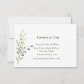 Boho Floral 3,5-inch x 5-inch flatpanel - Hartelij Bedankkaart (Achterkant)